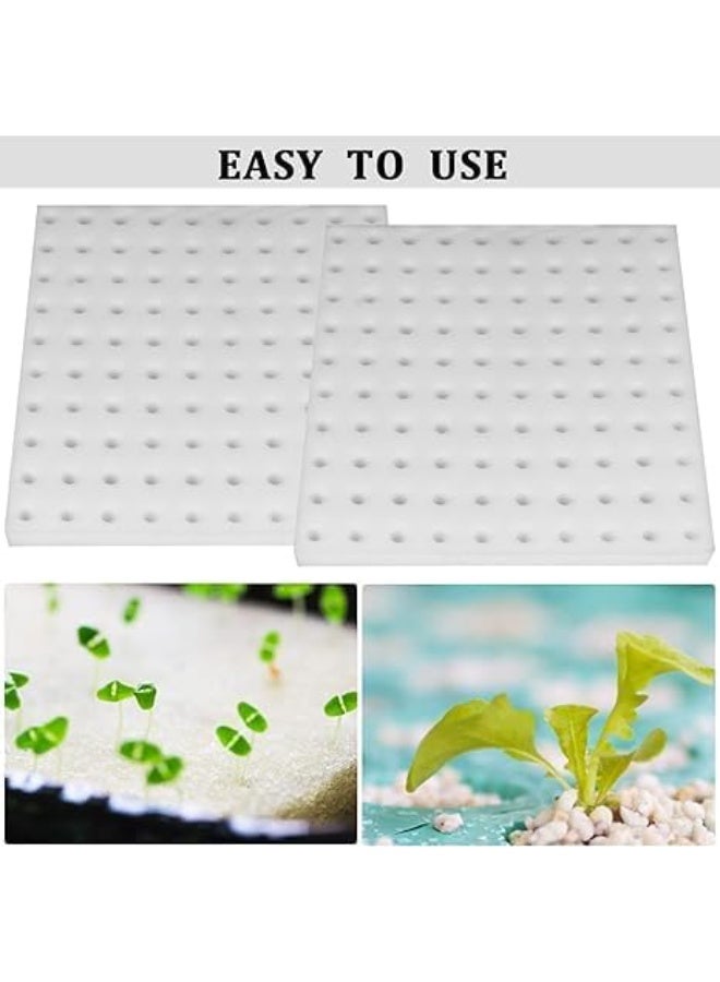 طقم قطع إسفنجية للزراعة المائية، إسفنجات زراعة النباتات بدون تربة، دفيئة لنمو البراعم الصغيرة ونمو البلاستيك، أخضر ، 400 قطعة - Image 3